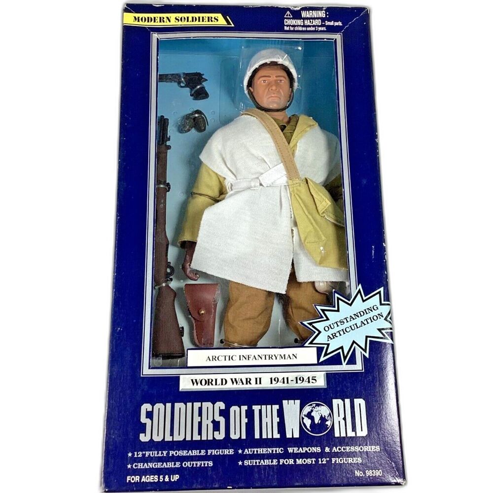 Arctic Infantryman WWII Action Figure Soldiers Of The World Toy 2002 New